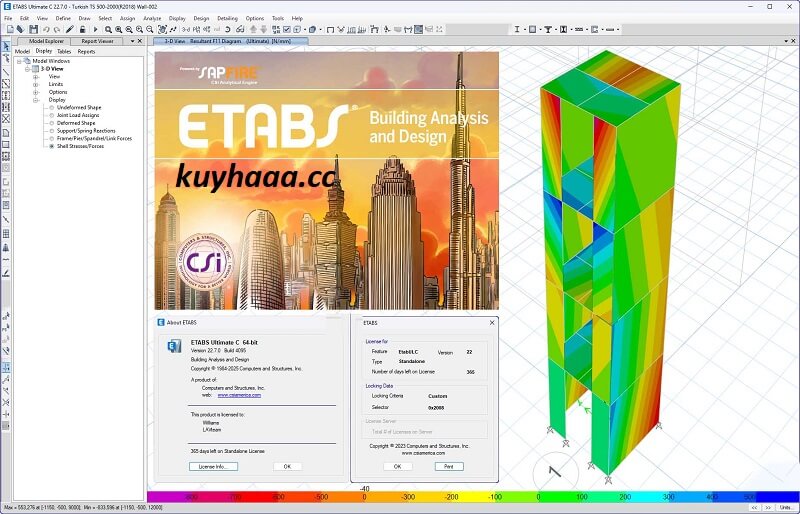 CSI ETABS Ultimate 22.4.0.3950 Full Terbaru Version