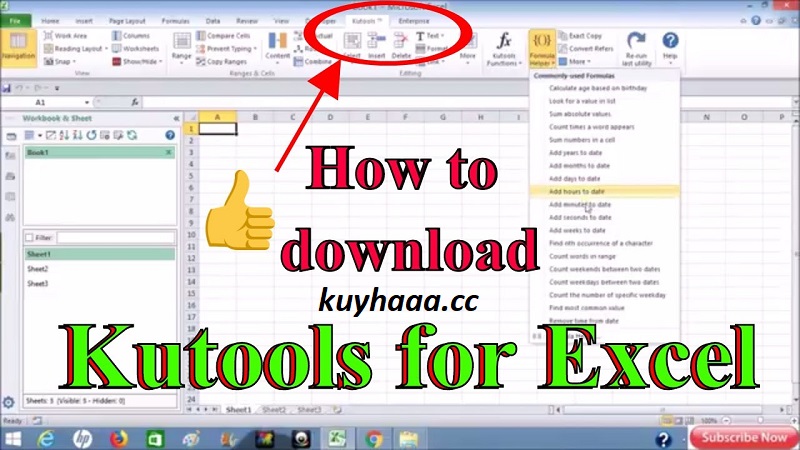 Kutools for Excel 26.10 Full Version Terbaru 