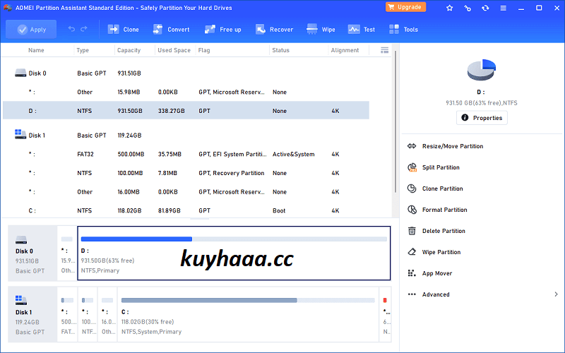 AOMEI Partition Assistant Technician 10.7.0 Full Terbaru