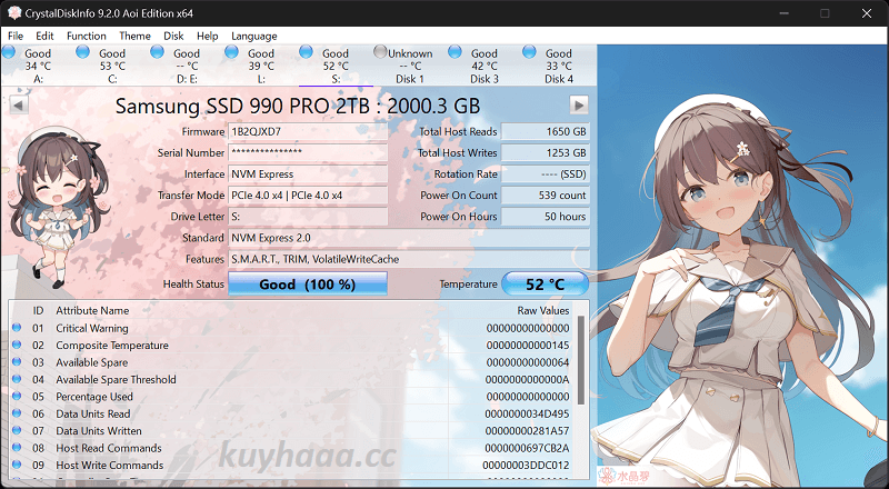 CrystalDiskInfo 2026 – Pantau Kesehatan Hard Disk & SSD Gratis